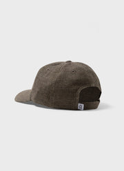 Cotton Linen Twill Cap in Khaki
