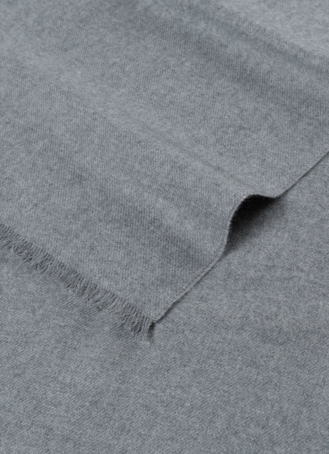 Extra Extra-Fine Merino Scarf in Mid Grey Melange