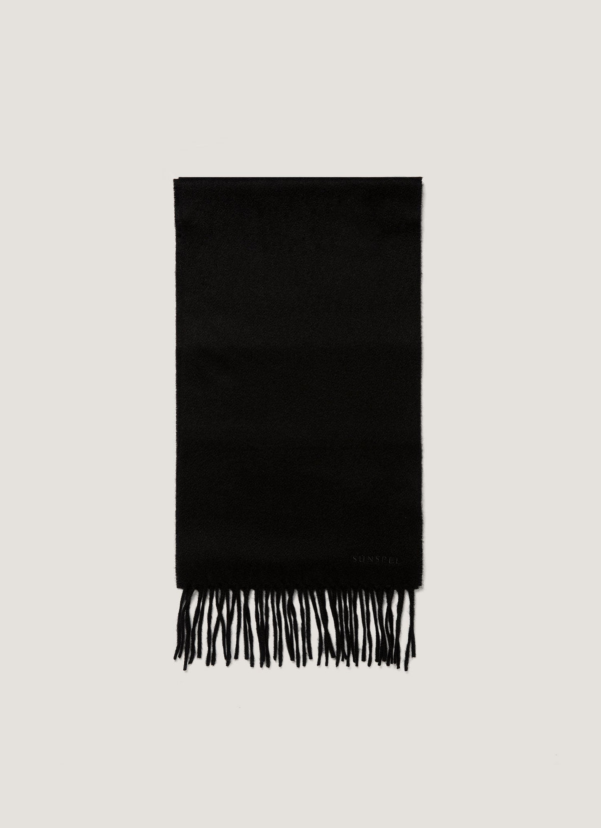 Men's Cashmere Scarf in Black
