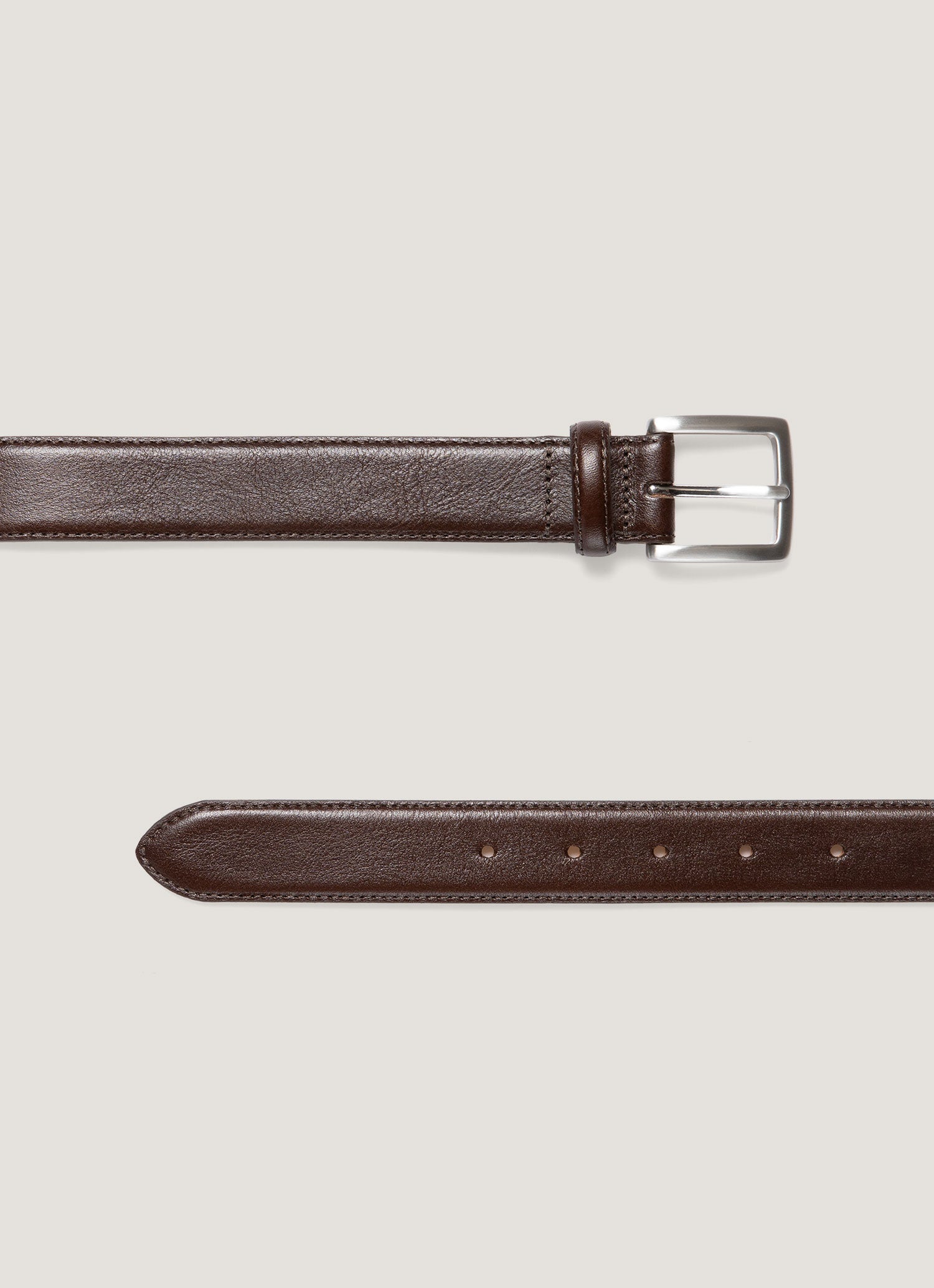 Men's Smart Leather Belt in Brown