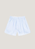 Men's Classic Boxer Short in Light Blue Micro Gingham
