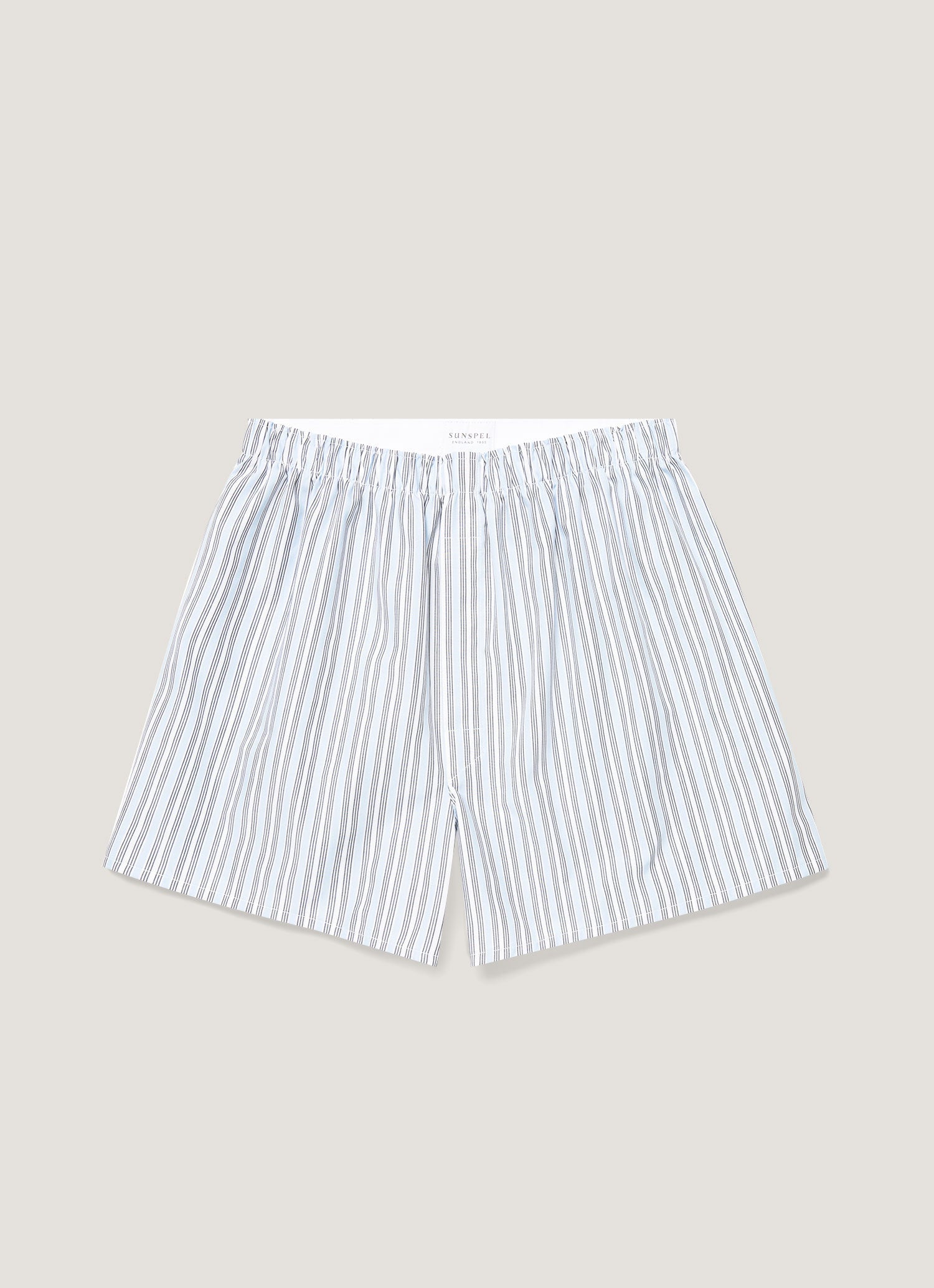 Men's Classic Boxer Short in Blue Stripe