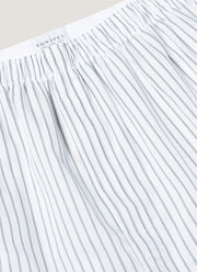 Men's Classic Boxer Short in White/Blue/Green