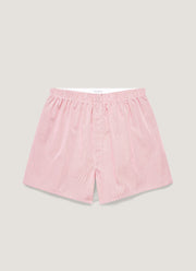 Men's Classic Boxer Shorts in Red Micro Gingham