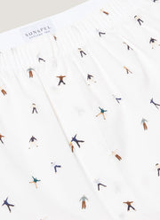 Men's Classic Boxer Short in Snow Angel Print