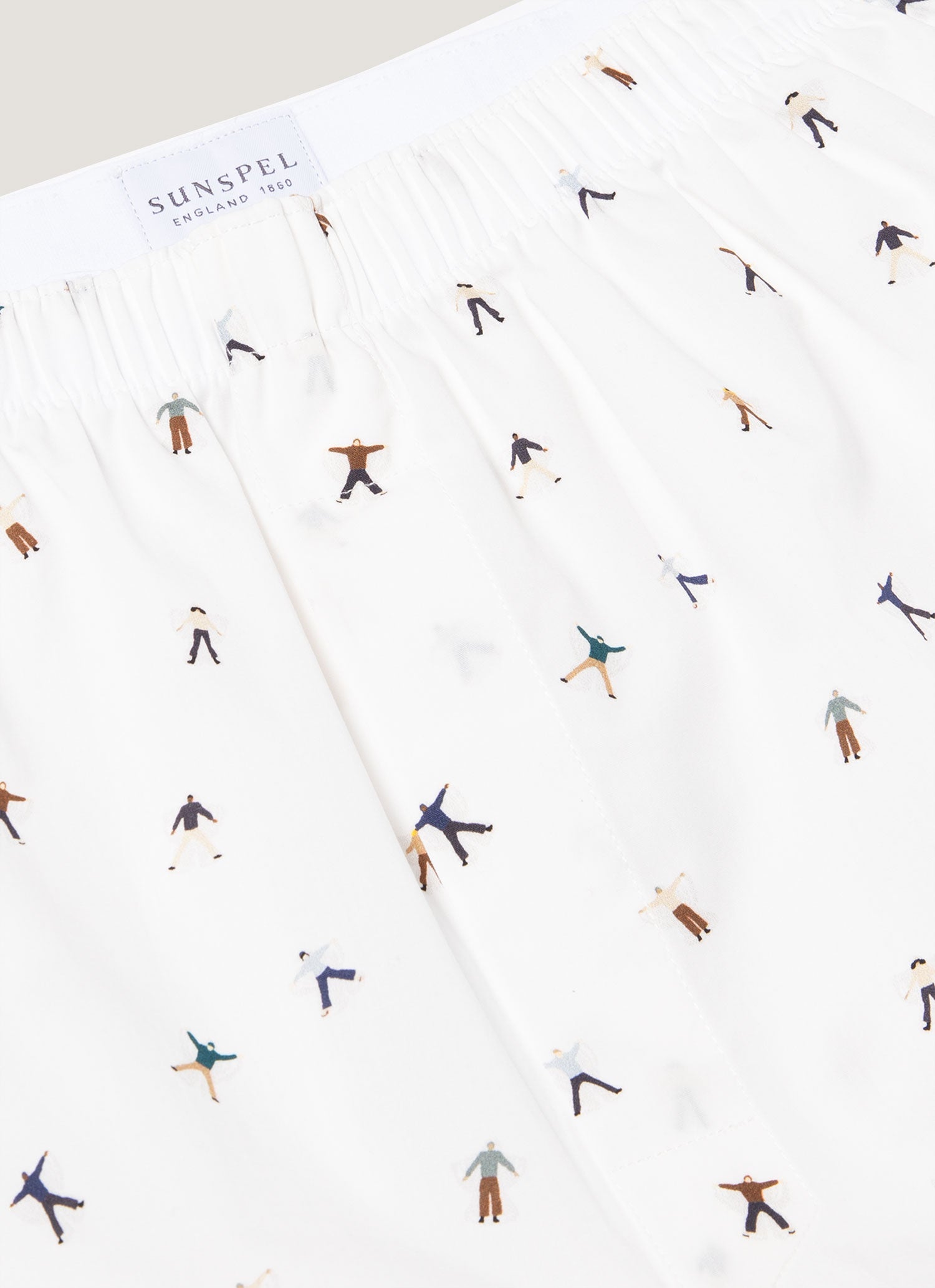 Men's Classic Boxer Short in Snow Angel Print