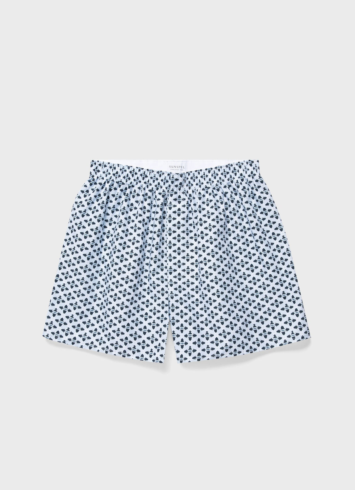 Men's Classic Print Boxer Shorts in Christmas Geometric Print