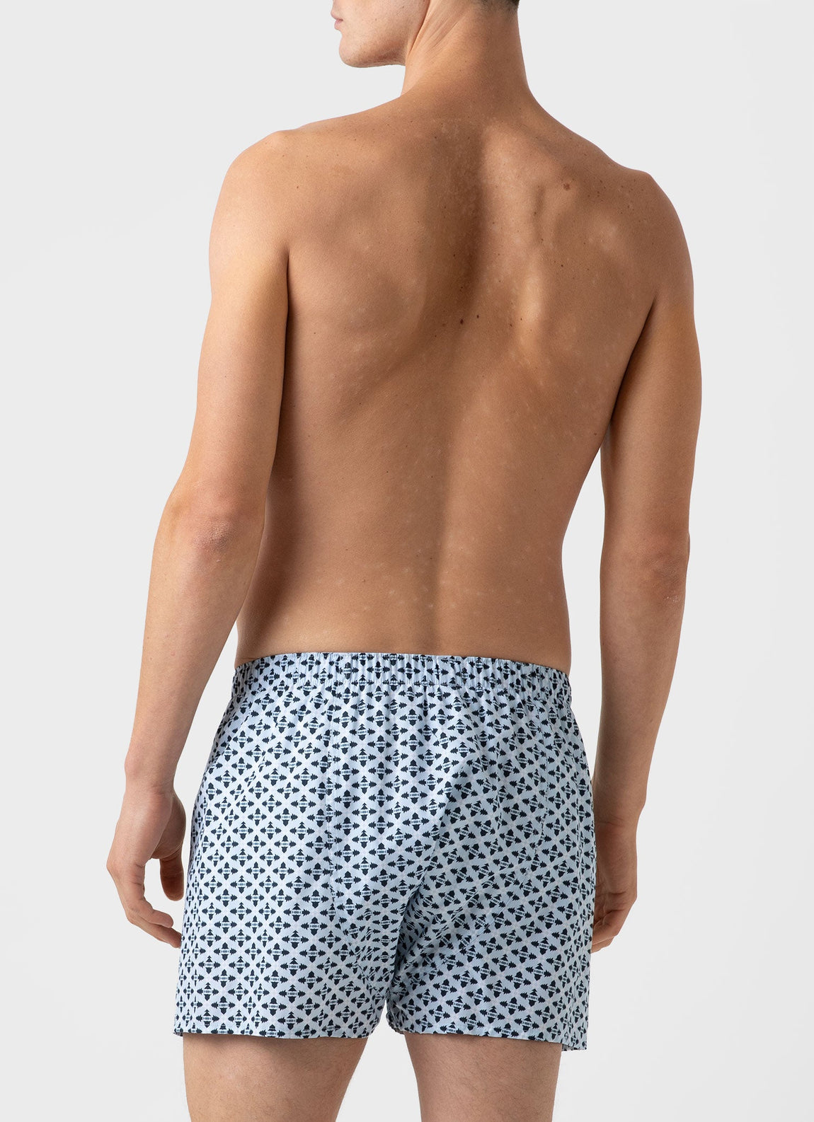 Men's Classic Print Boxer Shorts in Christmas Geometric Print