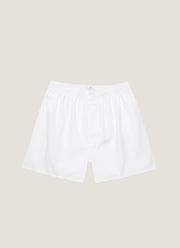 Men's Long Cut Classic Boxer Short in White