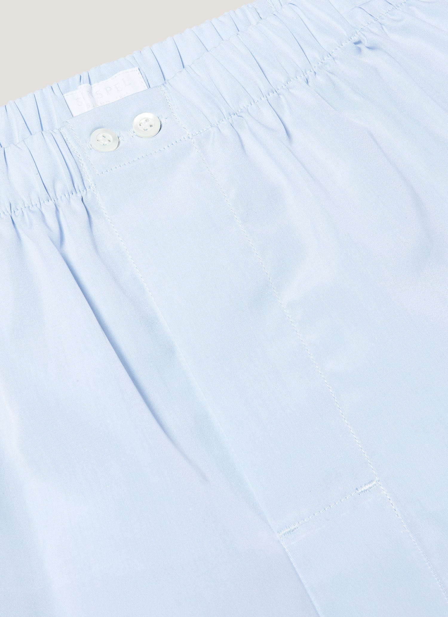 Men's Sea Island Cotton Boxer Short in Light Blue