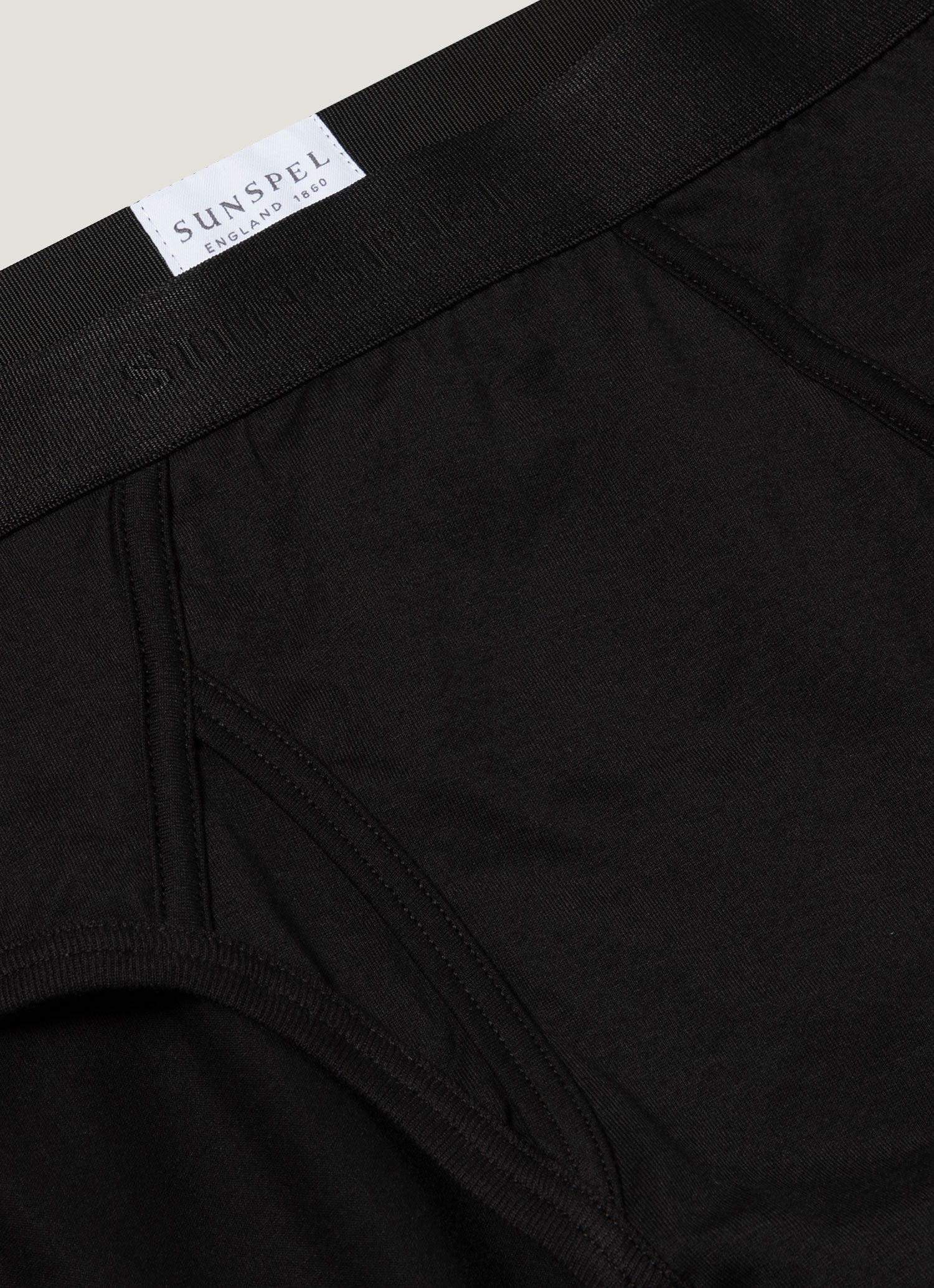 Men's Superfine Cotton Briefs in Black