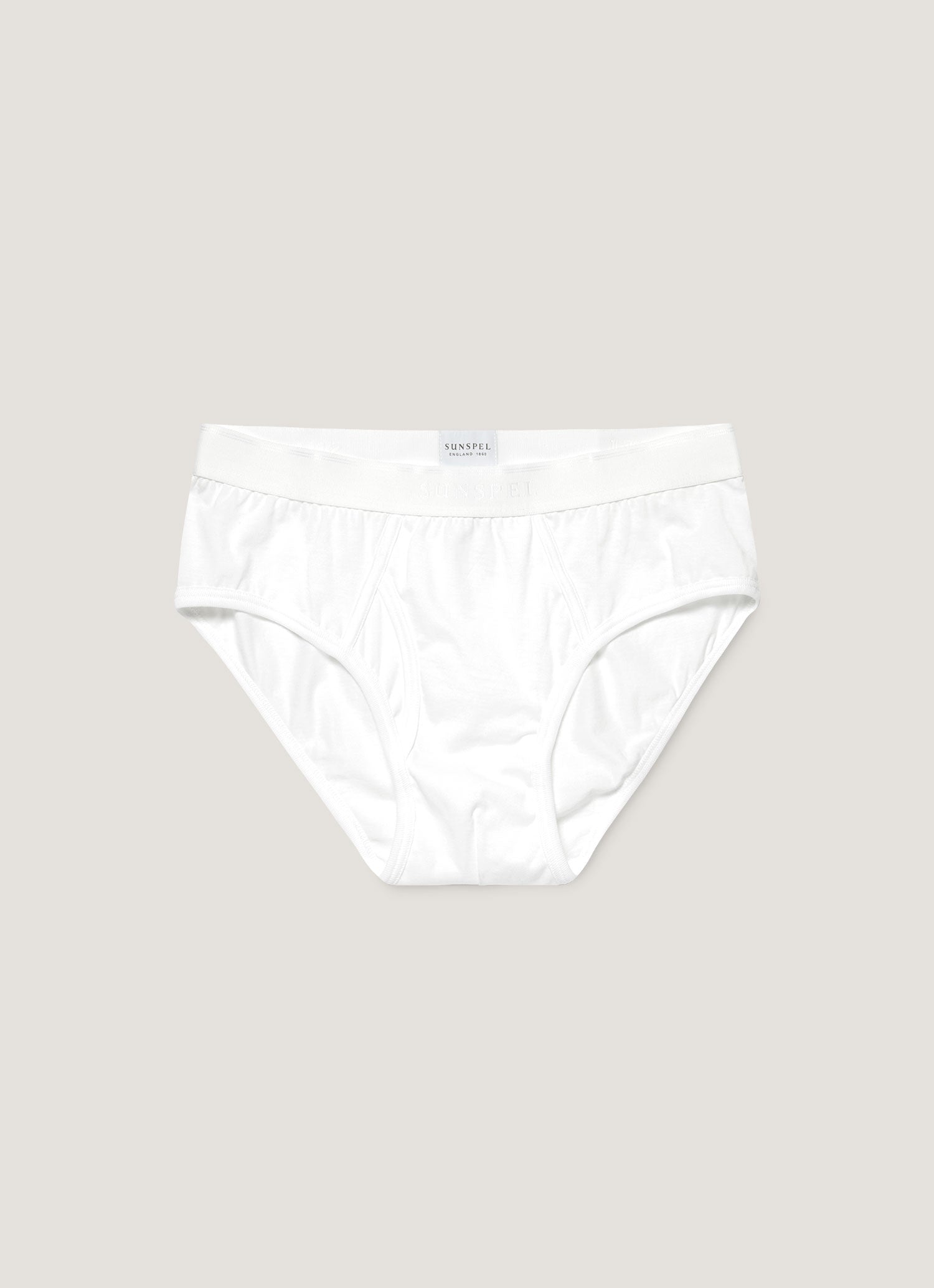 Men's Superfine Cotton Briefs in White