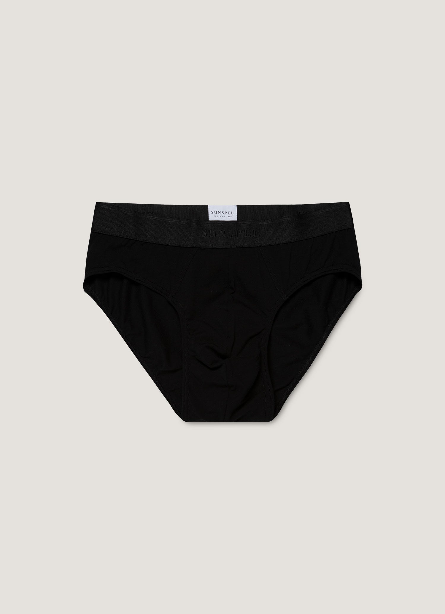 Men's Stetch Cotton Briefs in Black