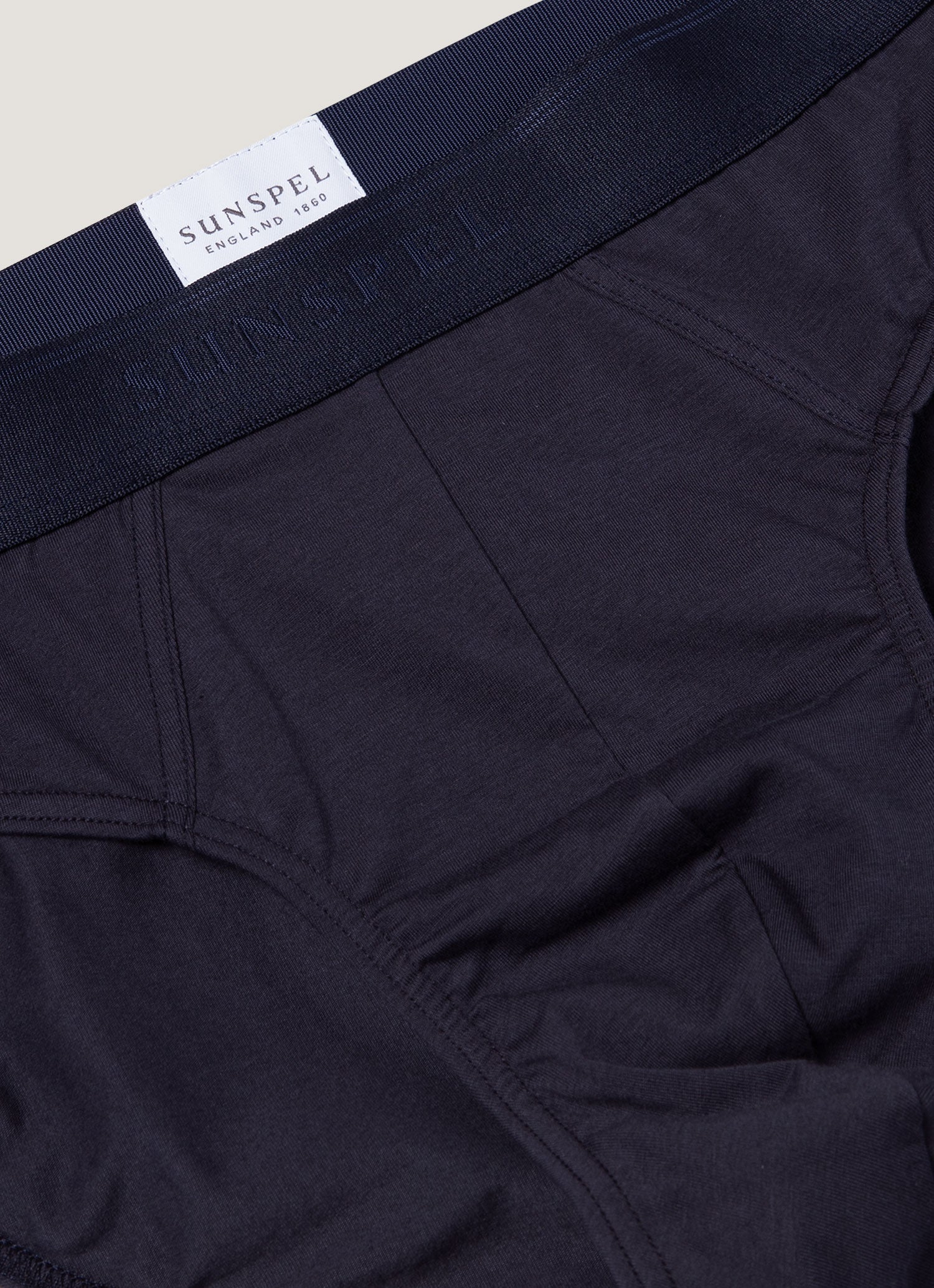 Men's Stetch Cotton Briefs in Navy