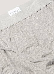 Men's Stretch Cotton Briefs in Grey Melange