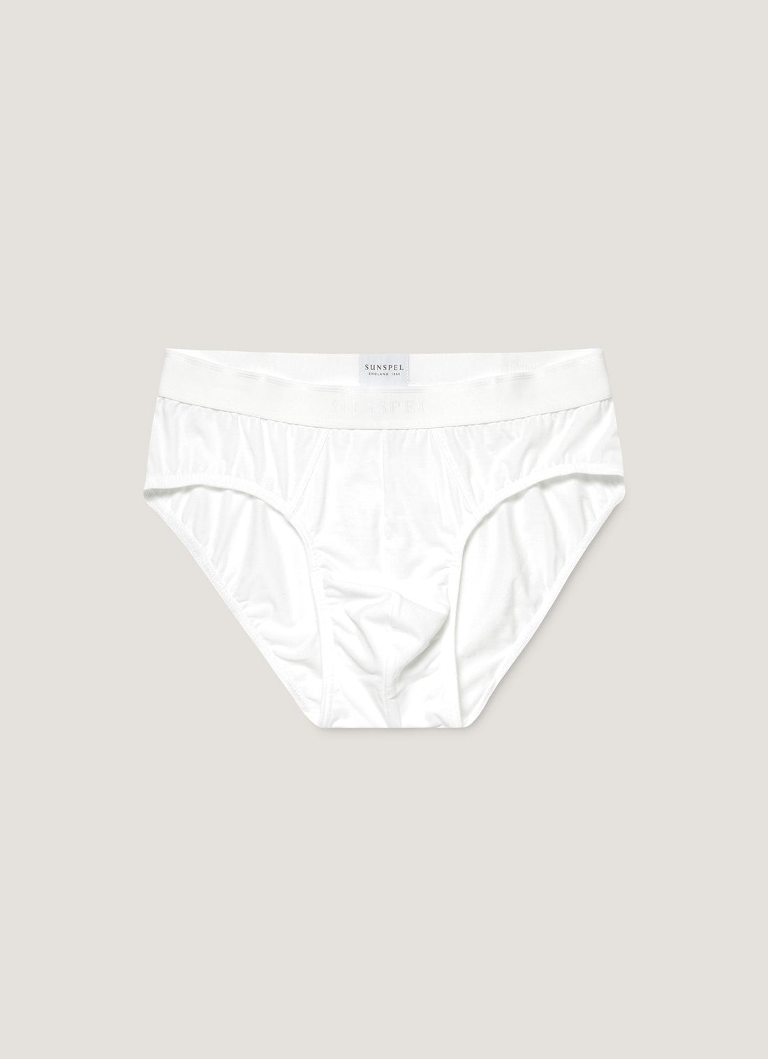 Men's Stretch Cotton Briefs in White