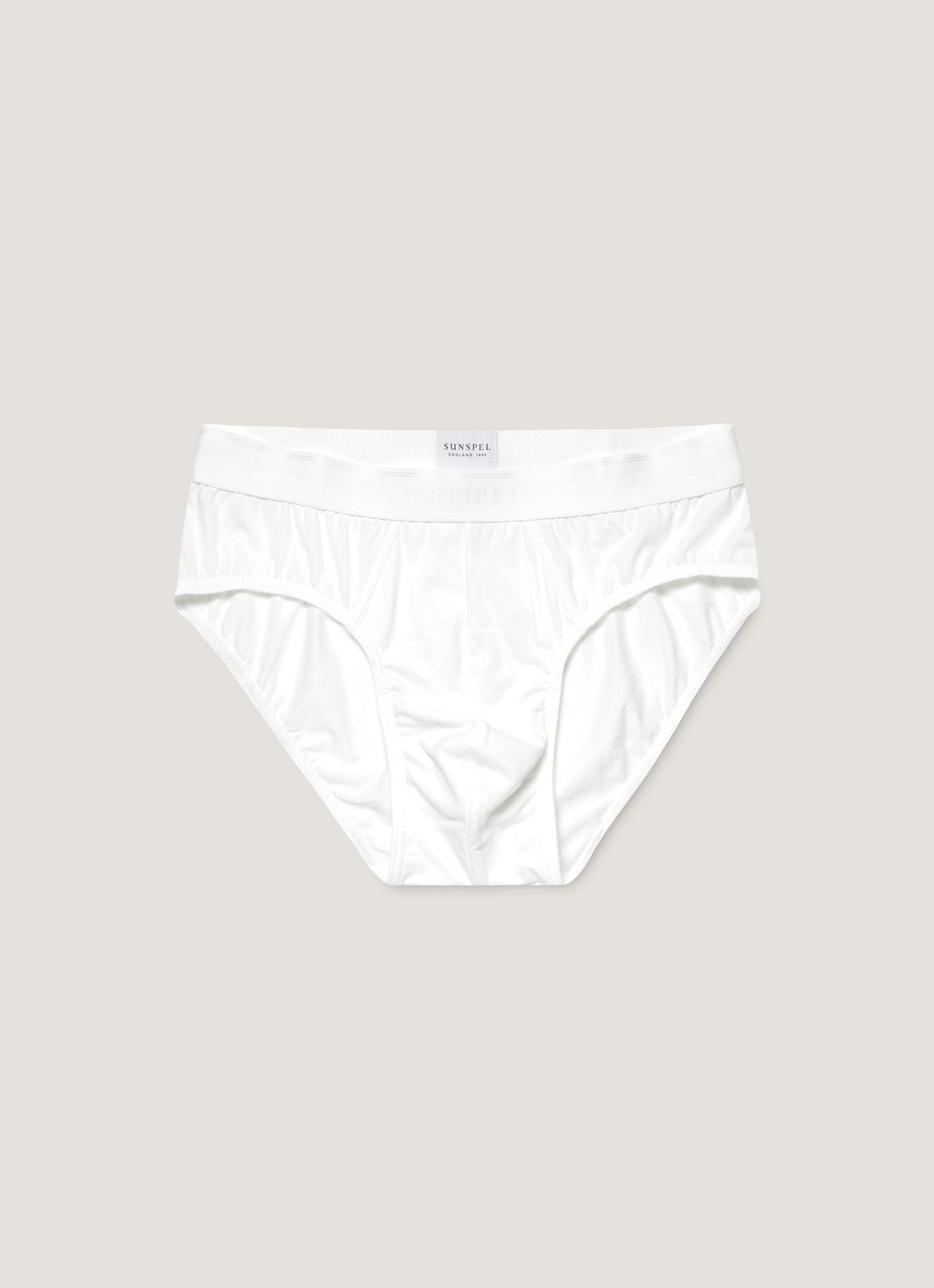 Men's Stretch Cotton Briefs in White