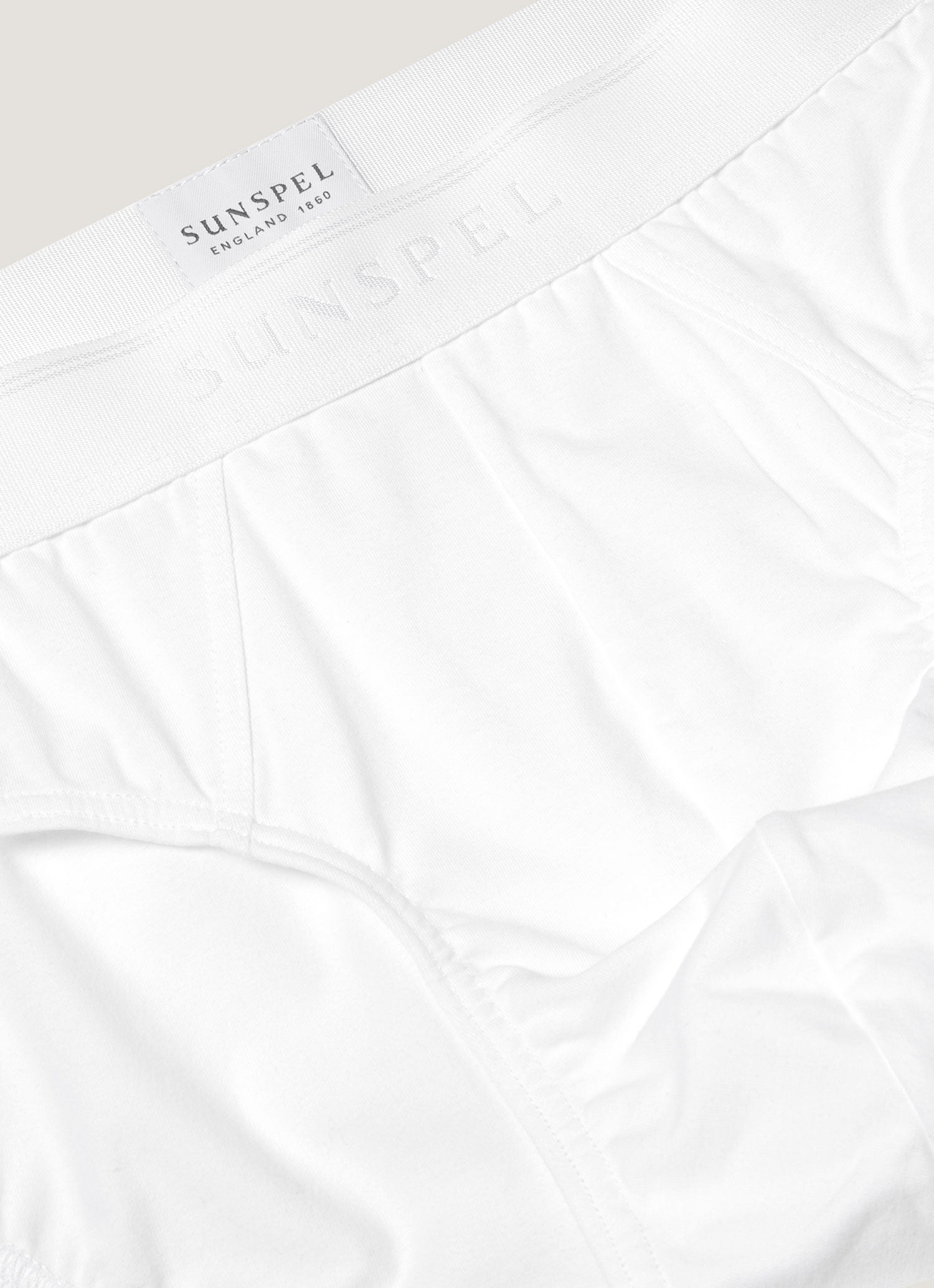 Men's Stetch Cotton Briefs in White