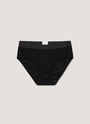 Men's Cellular Cotton Briefs in Black