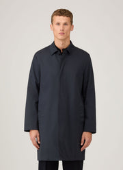 Men's Showerproof Cotton Mac in Navy