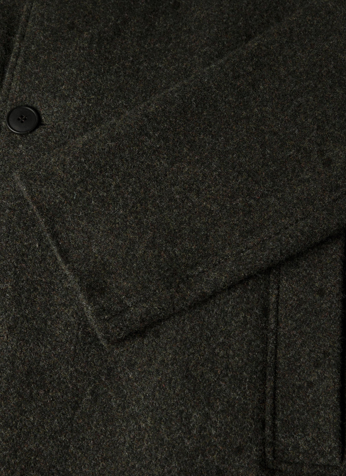 Men's Tweed Overcoat in Loden Green