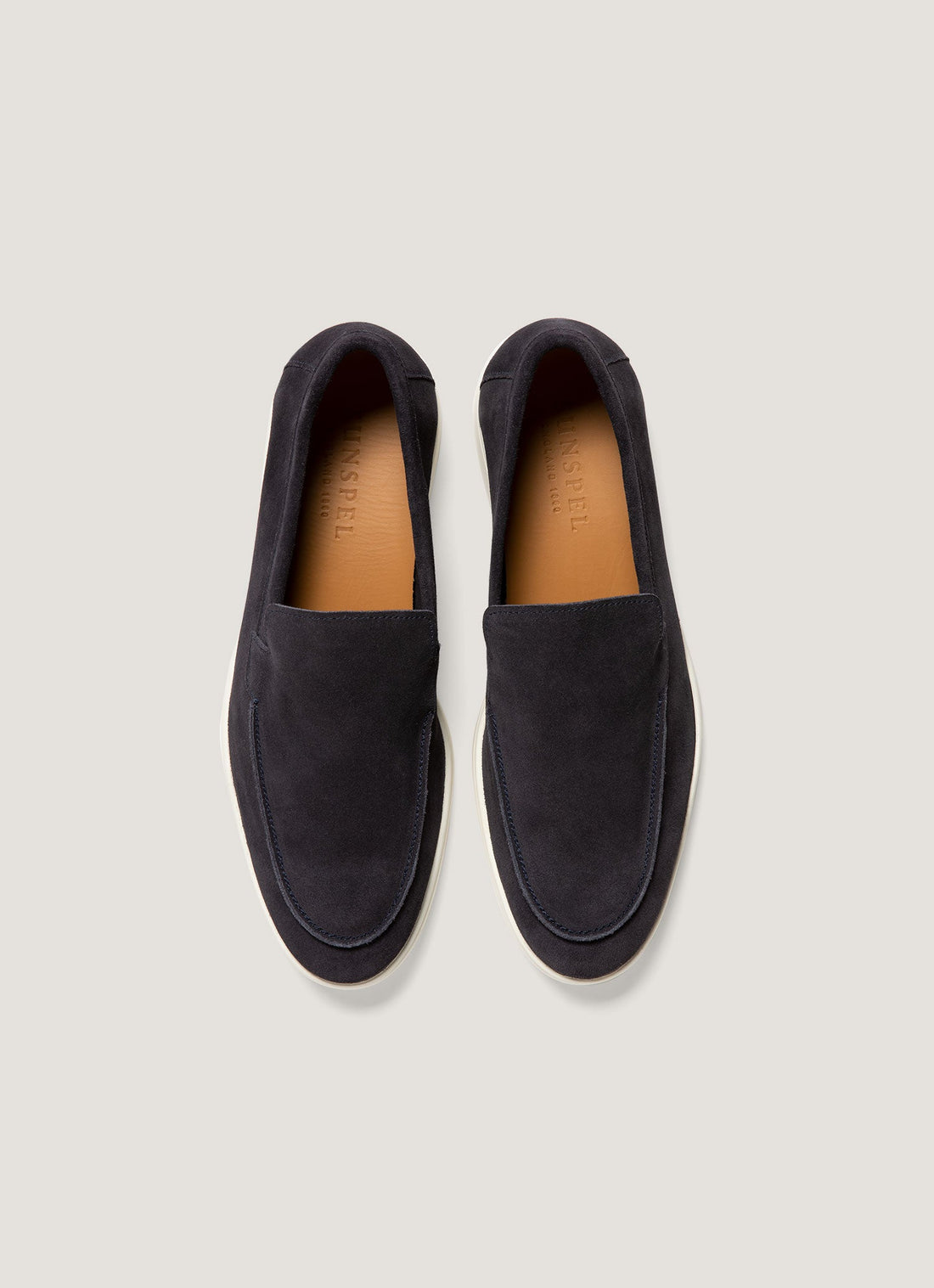 Men's Suede Loafer in Navy