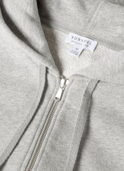 Men's Loopback Zip Hoodie in Grey Melange