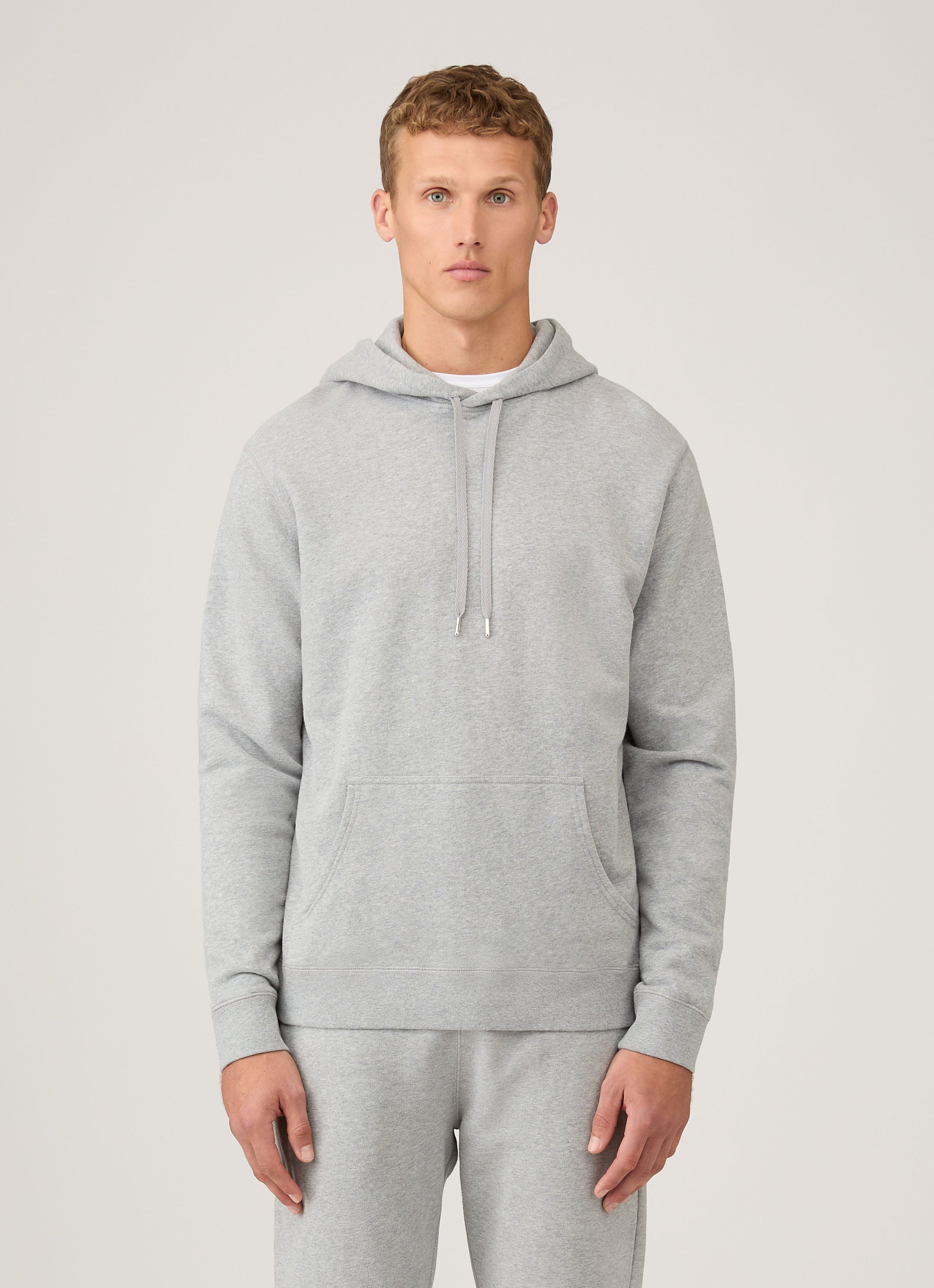 Men's Loopback Hoodie in Grey Melange