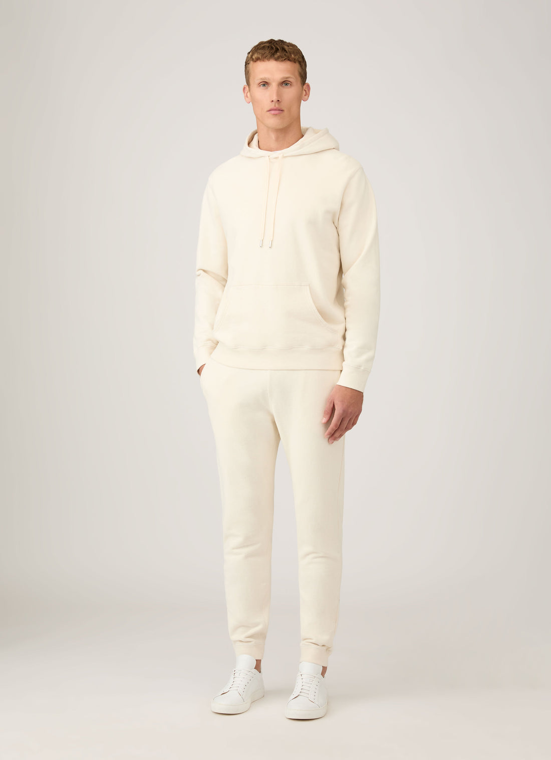 Men's Undyed Loopback Hoodie in Undyed