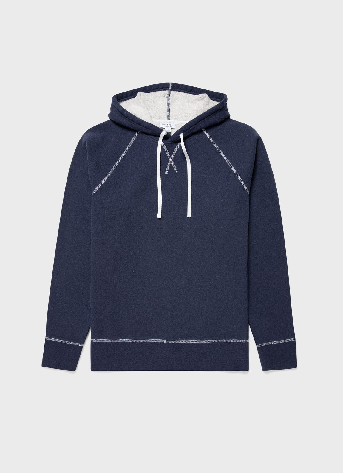 Men's Fleeceback Hoody in Navy Melange