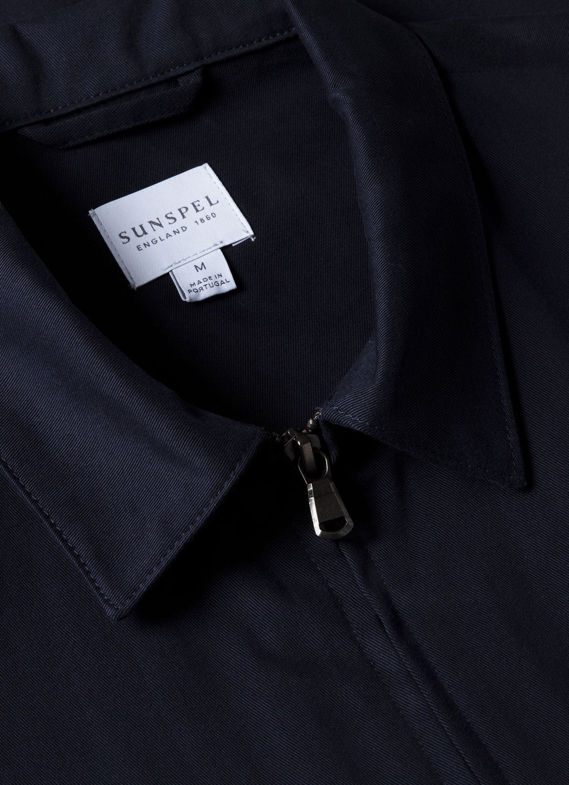 Men's Cotton Harrington Jacket in Navy