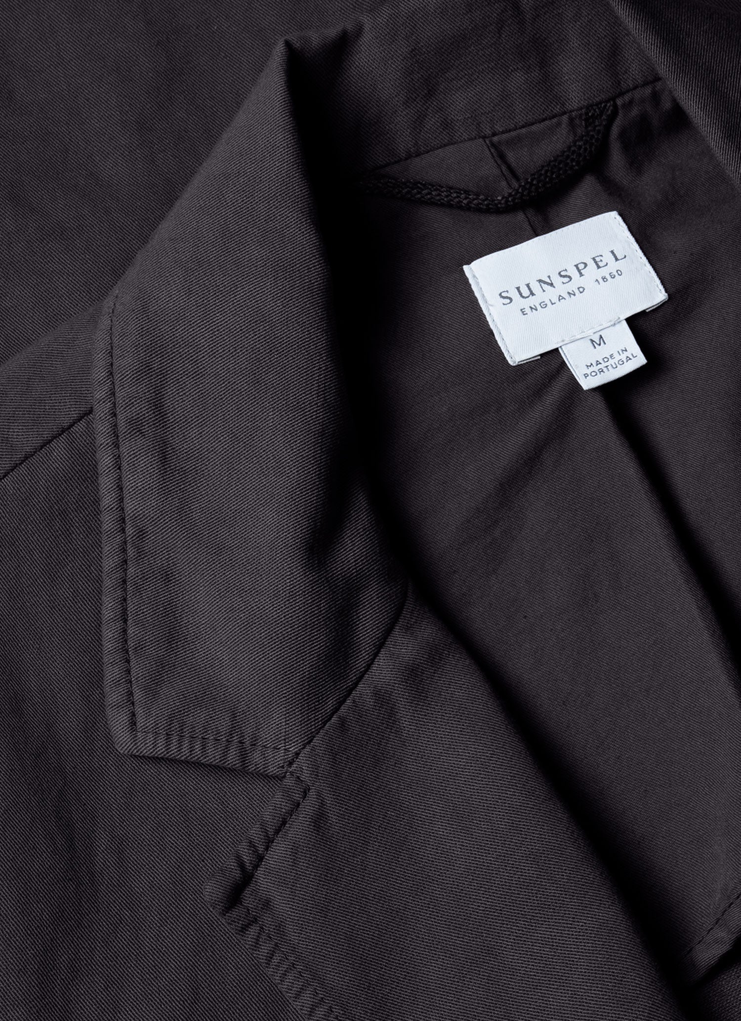 Men's Cotton Linen Blazer in Charcoal