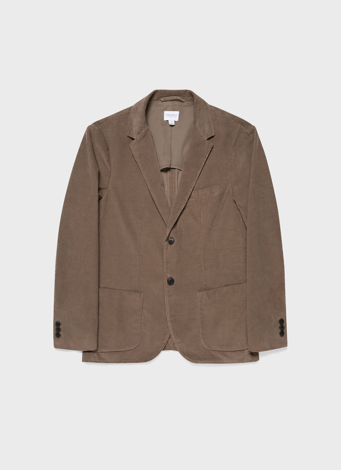 Men's Fine Corduroy Blazer in Dark Stone