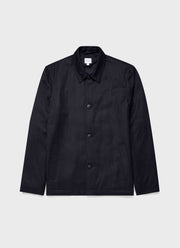 Men's Insulated Wool Jacket in Charcoal Melange