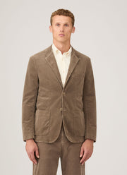 Men's Corduroy Blazer in Bark