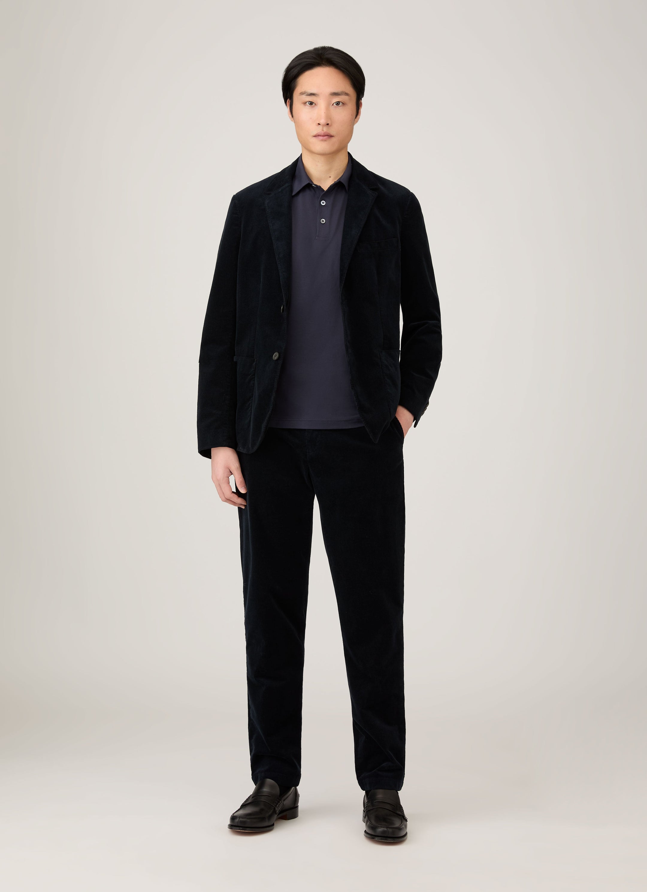 Men's Corduroy Blazer in Navy