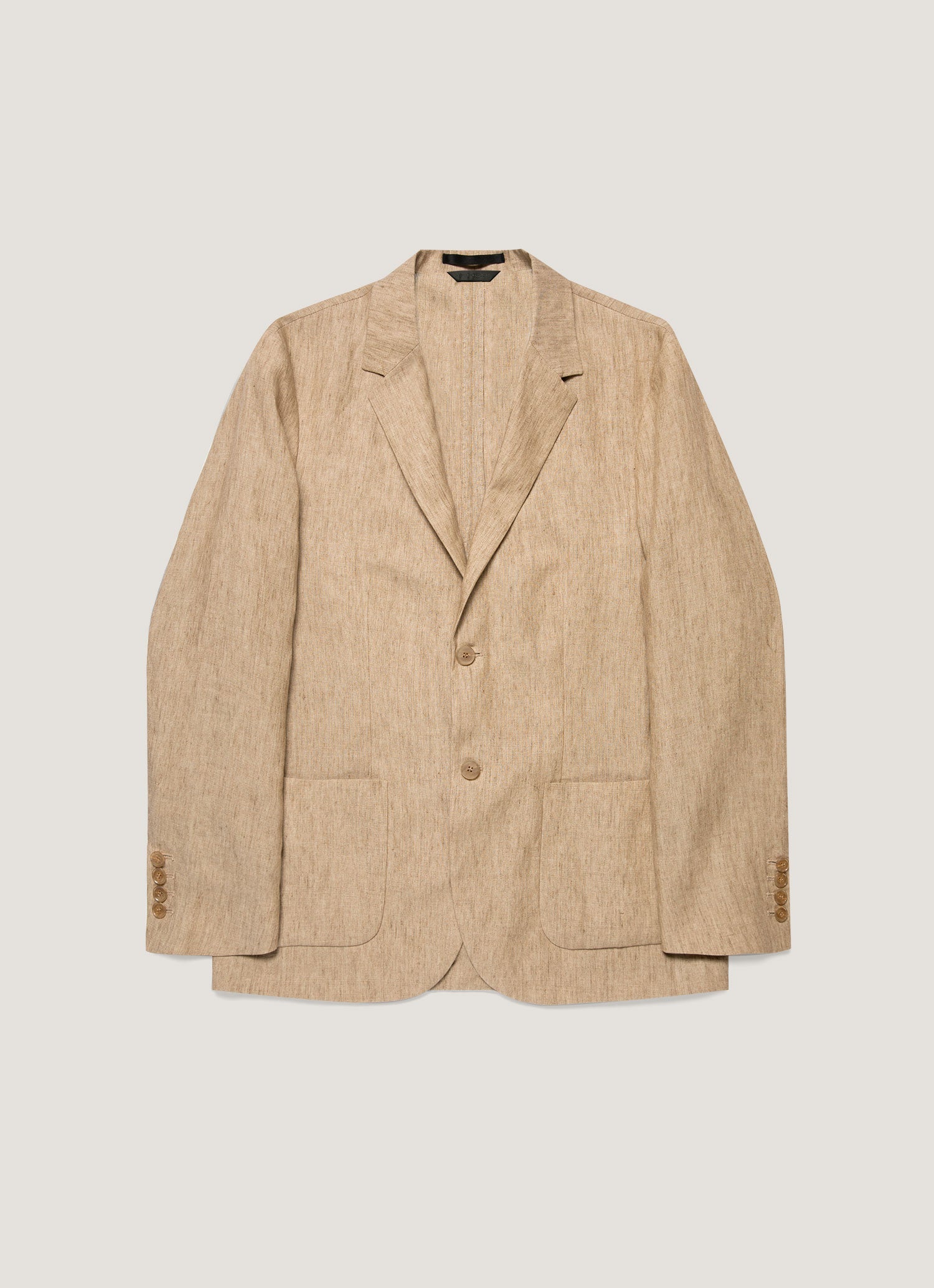 Men's Linen Two-Piece Suit in Dune Melange