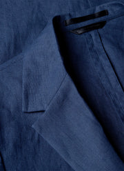 Men's Linen Two-Piece Suit in Light Navy
