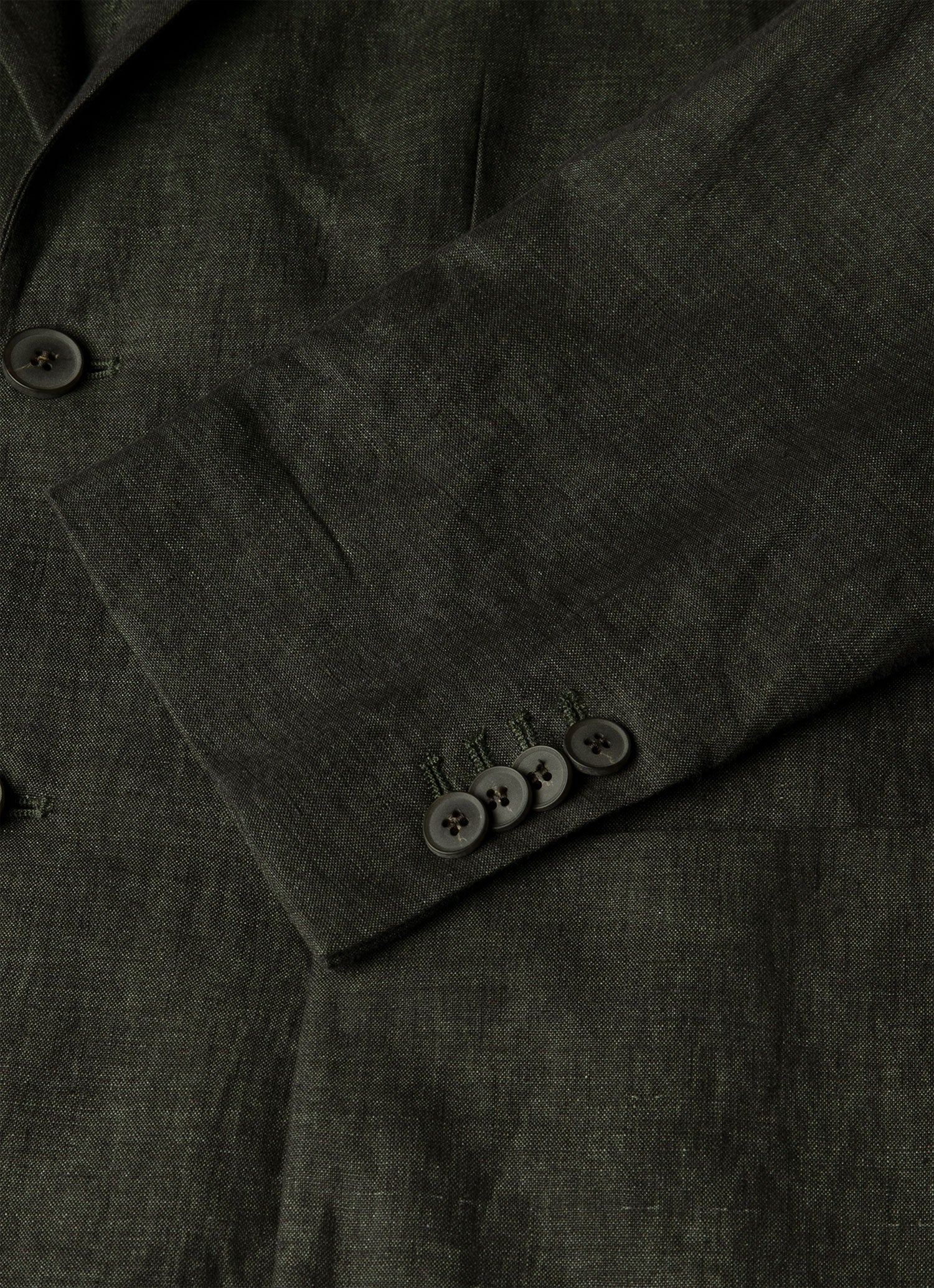 Men's Linen Two-Piece Suit in Forest