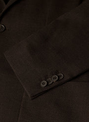 Men's Textured Wool Two-Piece Suit in Truffle