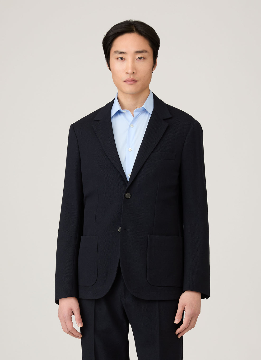 Blazer en laine texturée