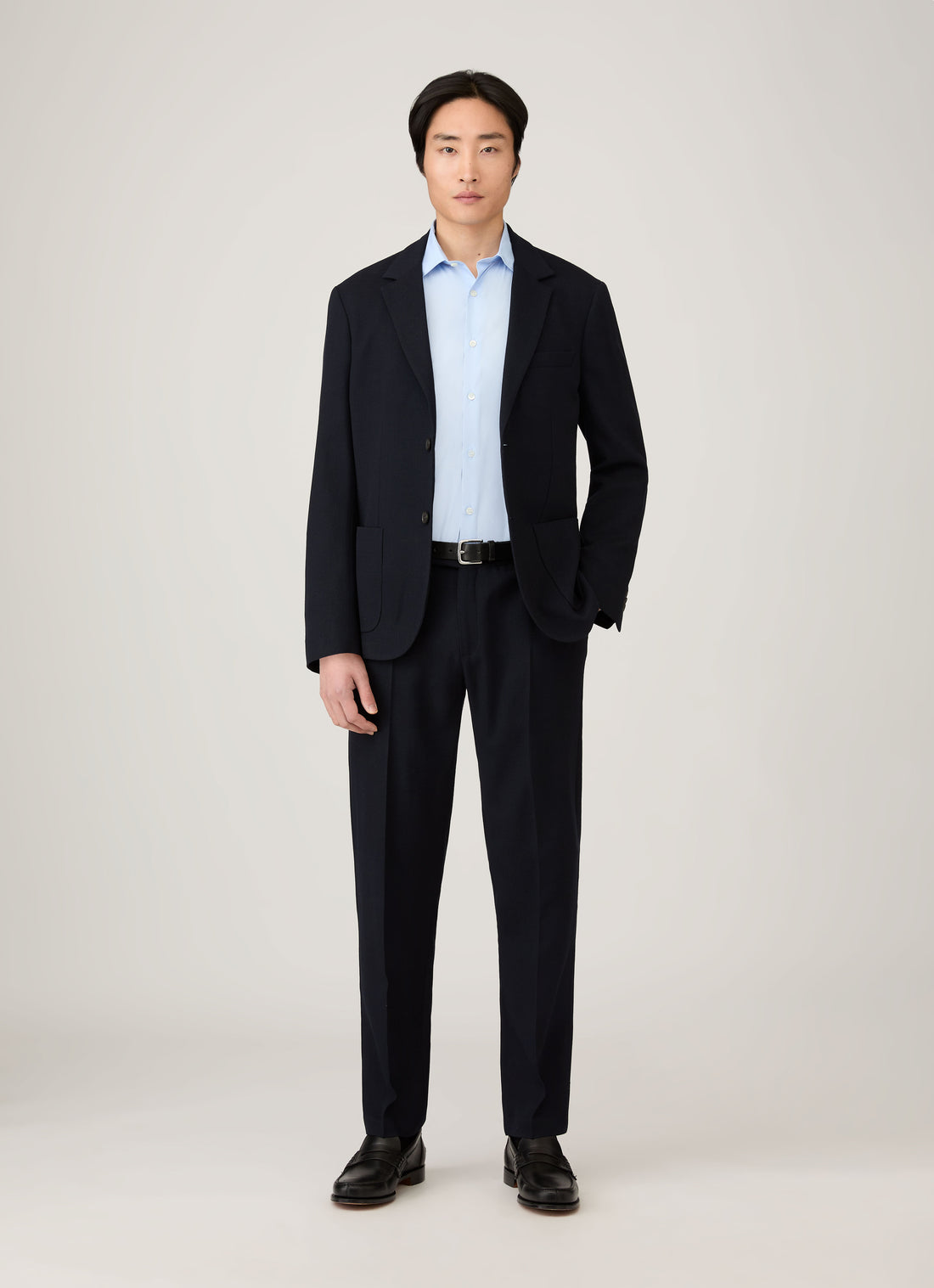 Blazer en laine texturée