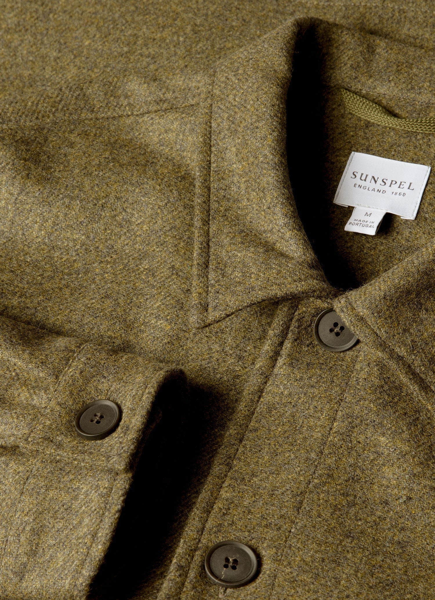 Men's Wool Twin Pocket Jacket in Sea Moss