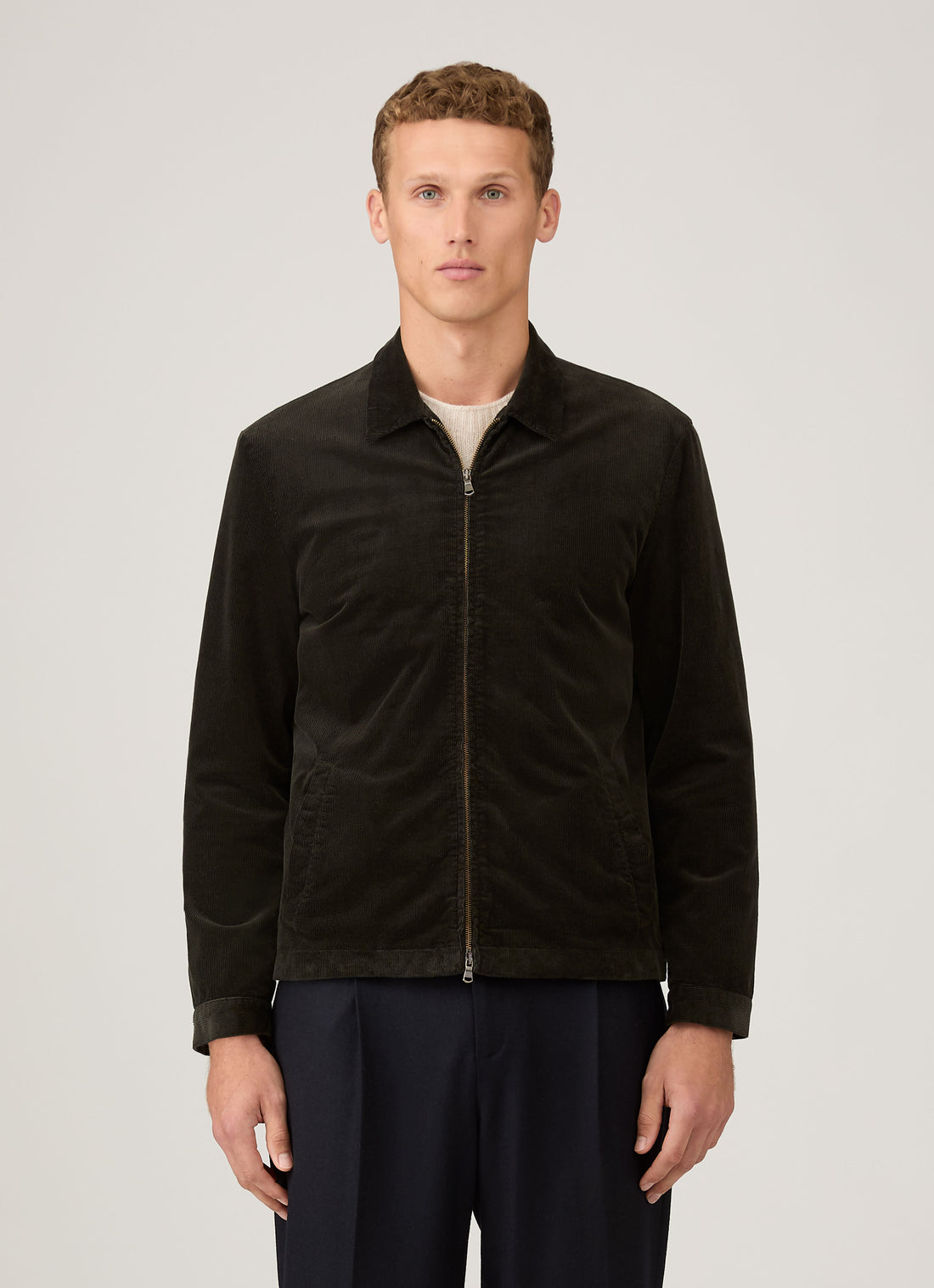 Veste Harrington en velours côtelé