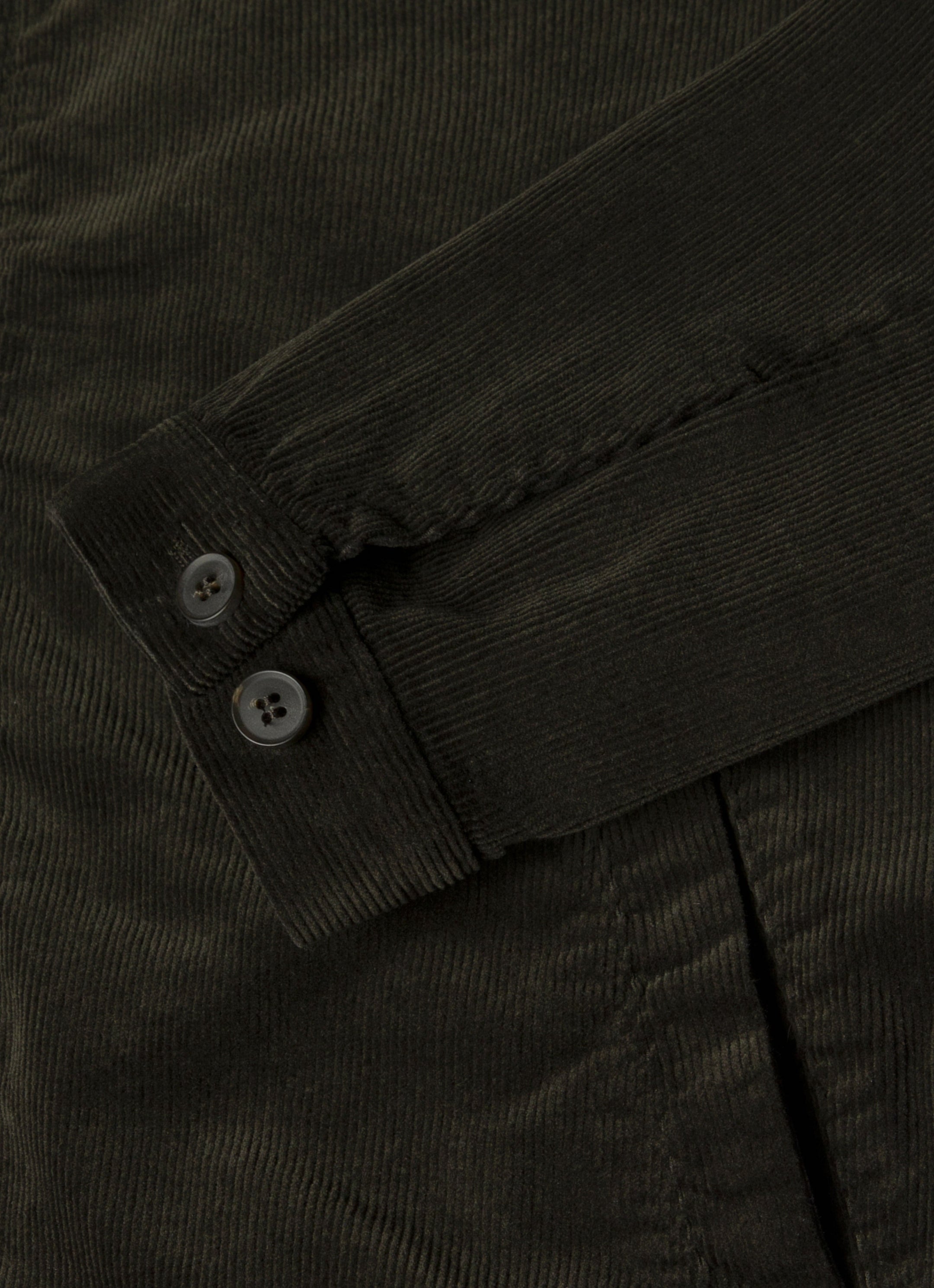 Men's Corduroy Harrington Jacket in Dark Green