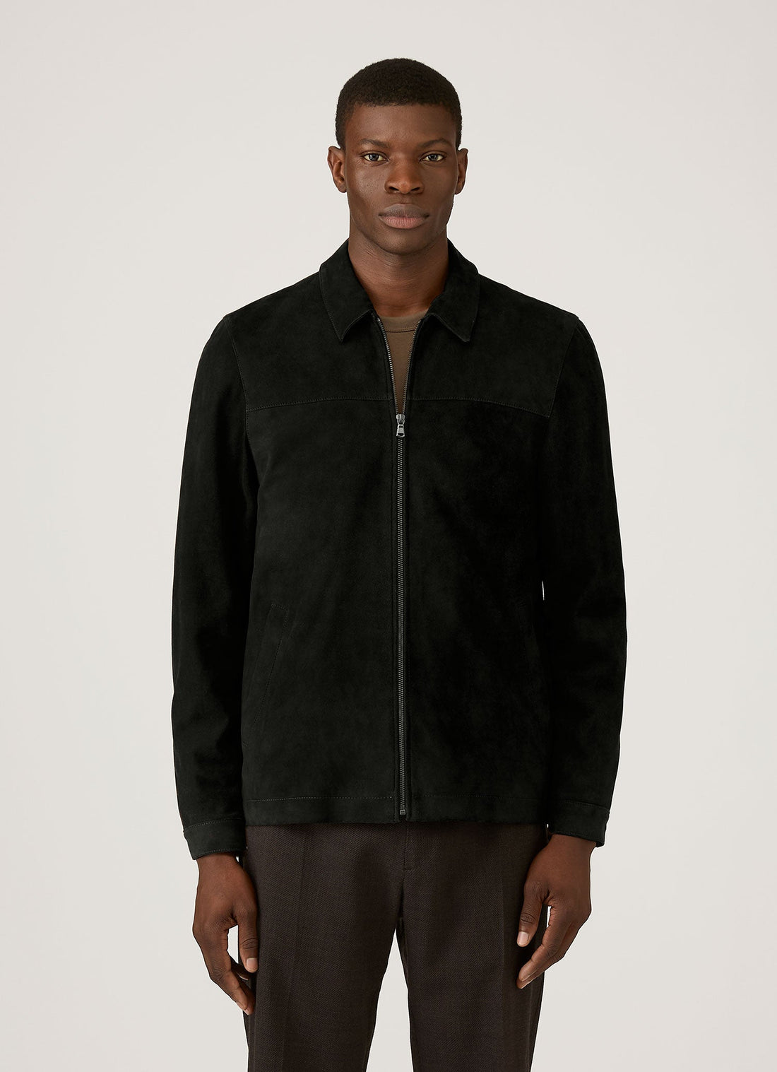 Veste Harrington en daim
