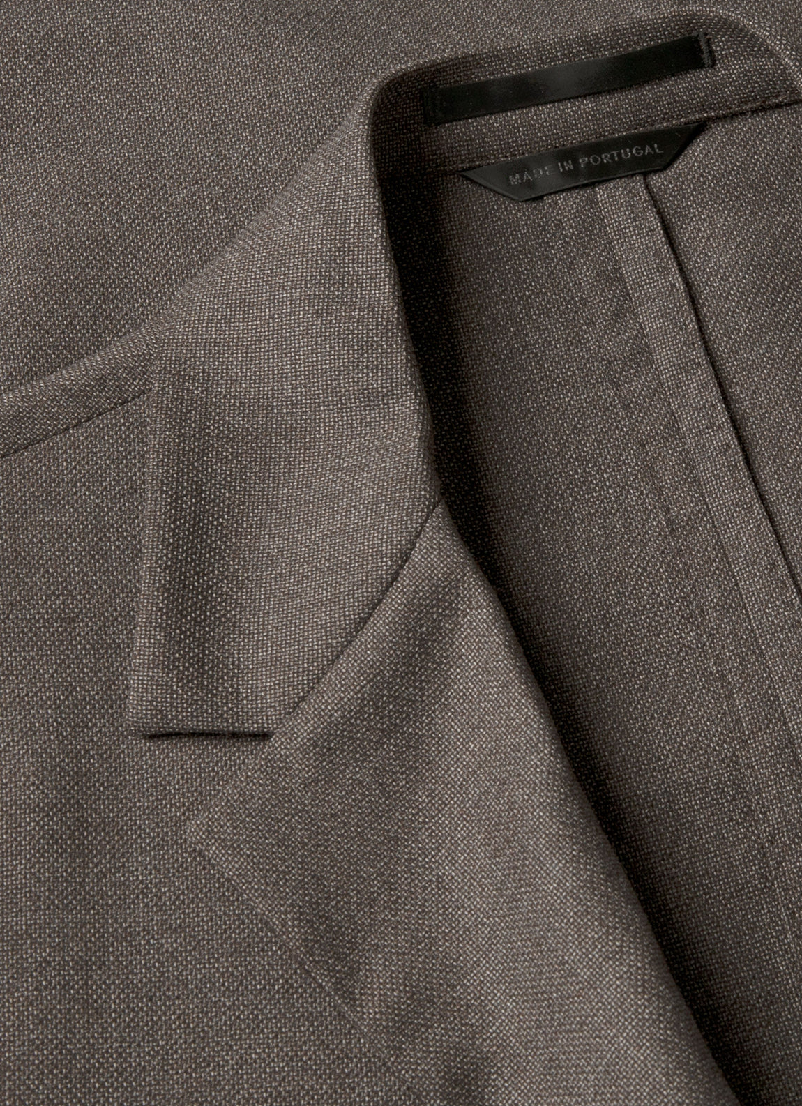 Men's Lightweight Travel Wool Blazer in Light Coffee Melange