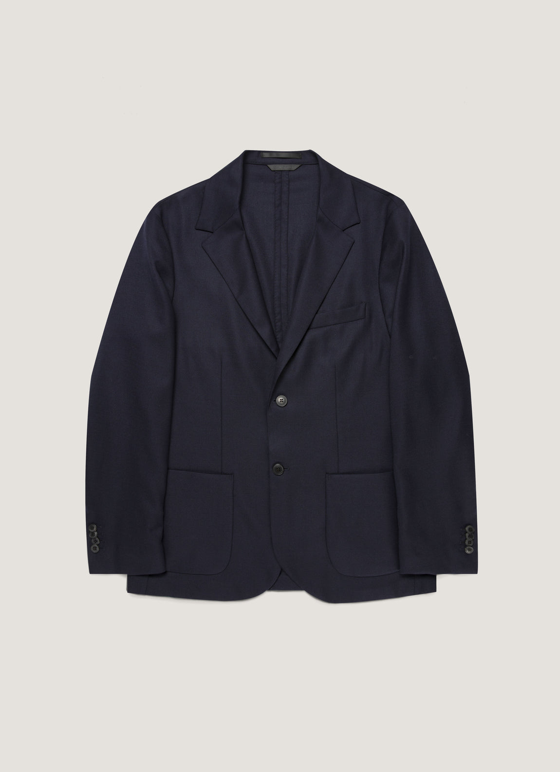 Men's Lightweight Travel Wool Blazer in Navy