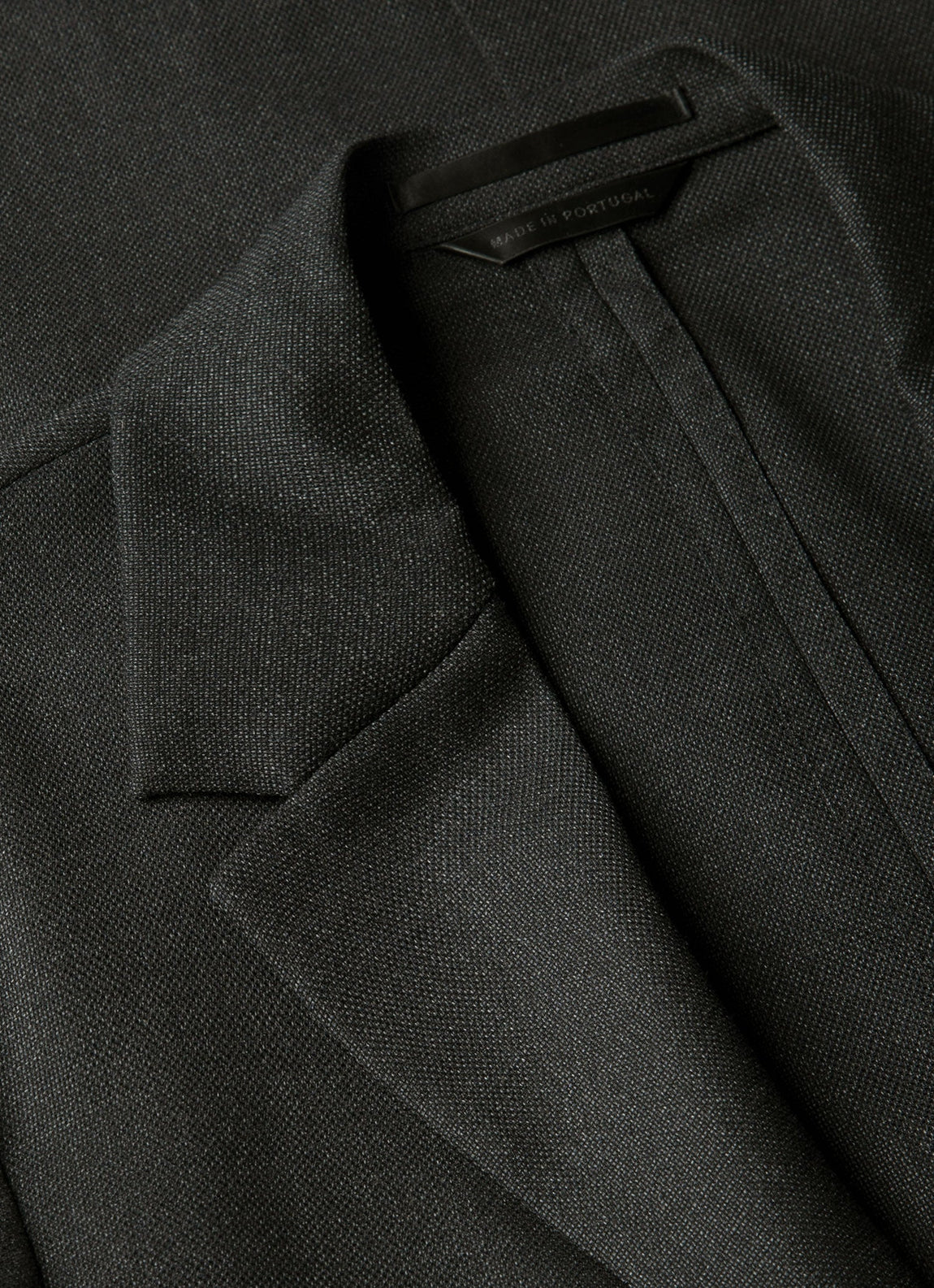 Men's Lightweight Travel Wool Blazer in Dark Charcoal Melange
