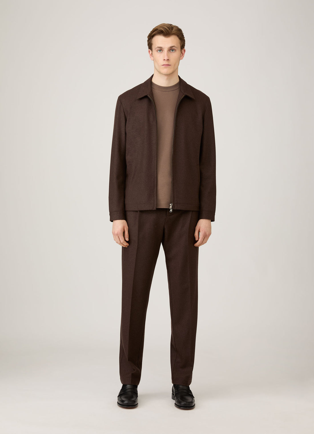 Boiled Wool Harrington Jacket